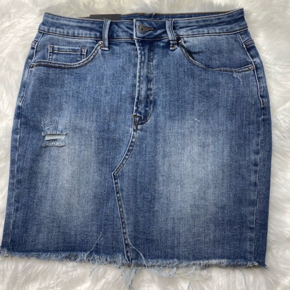 Classic Blue Denim Mini Skirt